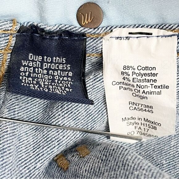 Madewell Slim Straight Jeans: Knee-Rip Edition in Forster Wash Size 27 Tall | 4T - Picture 11 of 14